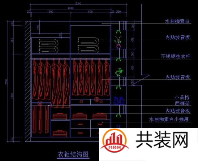 一张图告诉你，衣柜内部这样设计！
