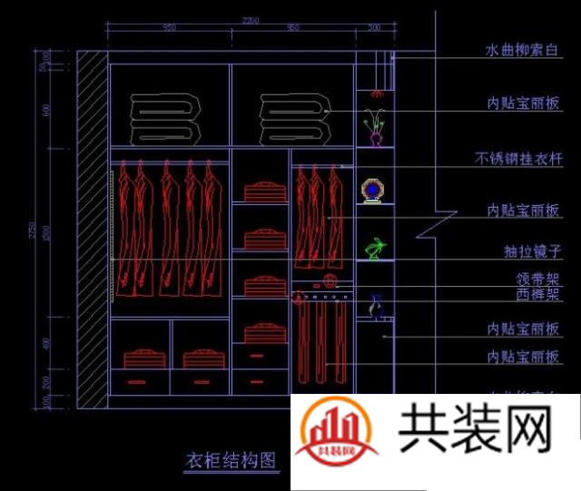 一张图告诉你，衣柜内部这样设计！