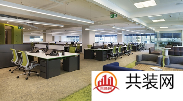 办公室装修颜色搭配技巧,办公室走廊空间装修设计