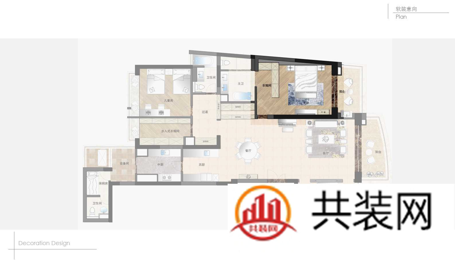 别墅主卧设计平面图