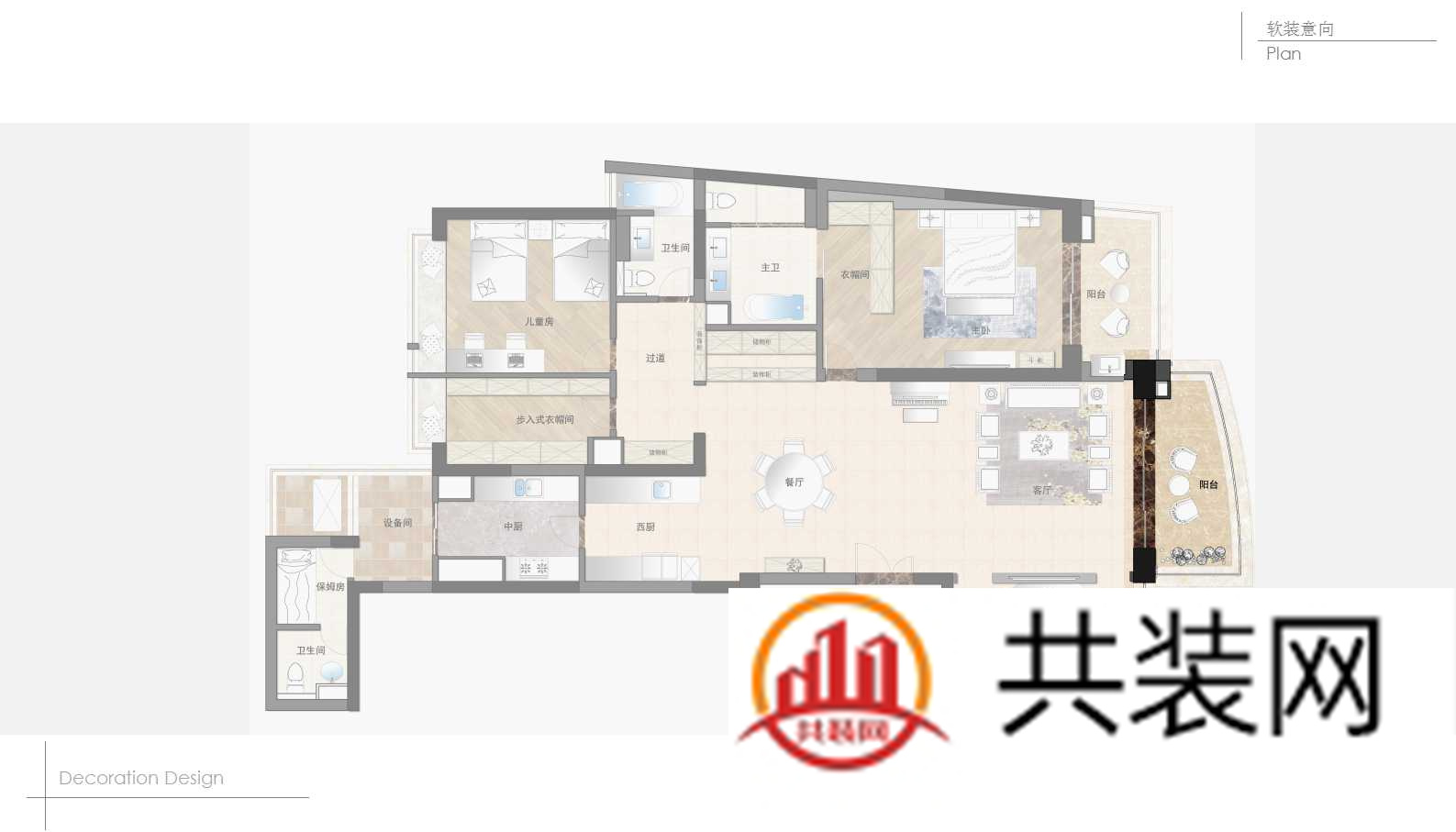 别墅阳台设计平面图