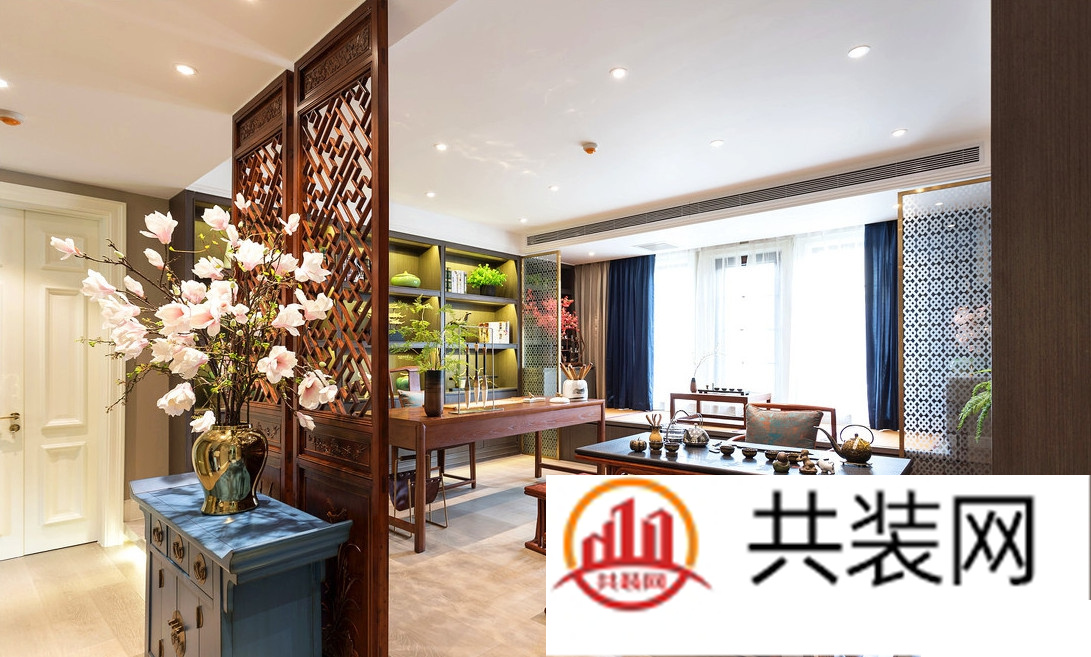 中式风格书房设计效果图