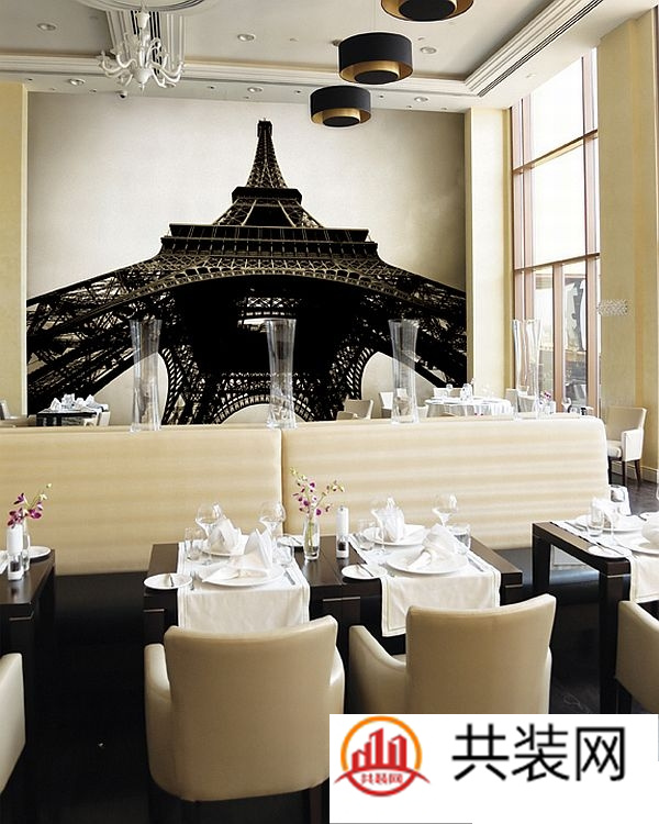 餐厅创意壁纸设计案例