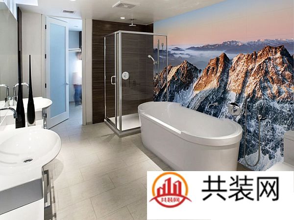 浴室创意壁纸设计案例
