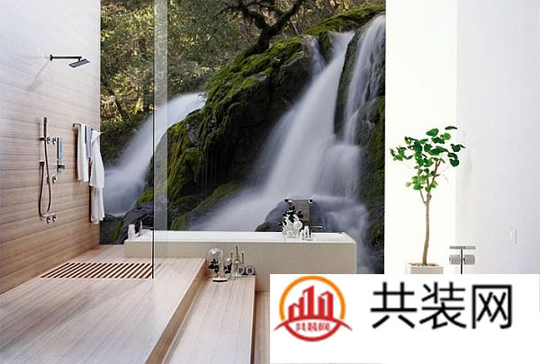 浴室创意壁纸设计案例