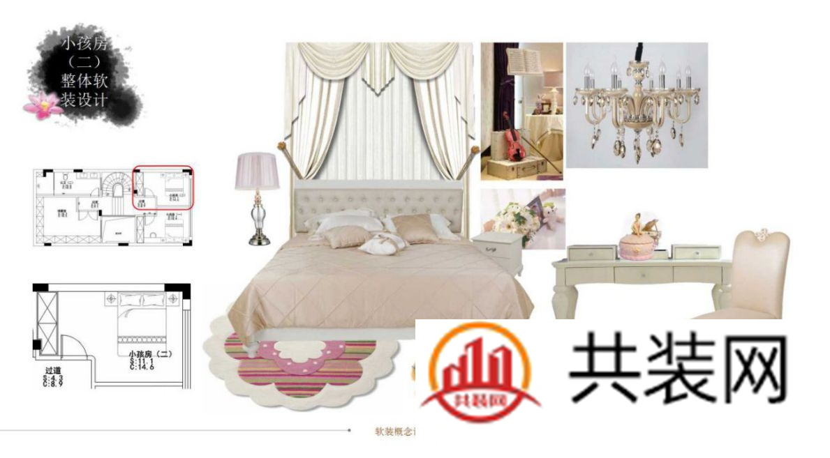 别墅小孩房整体软装设计方案二